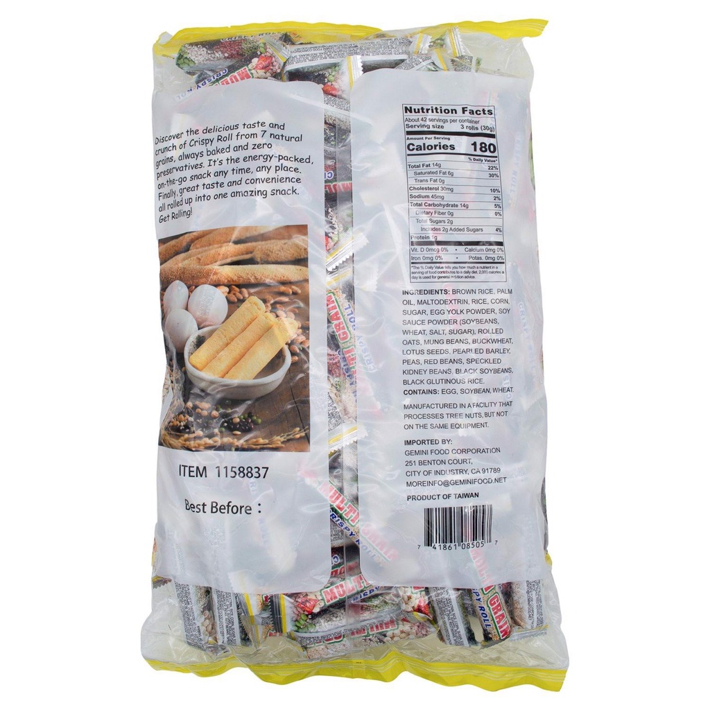 Bánh Ngũ Cốc Multi Grain Crispy Roll 1,25kg