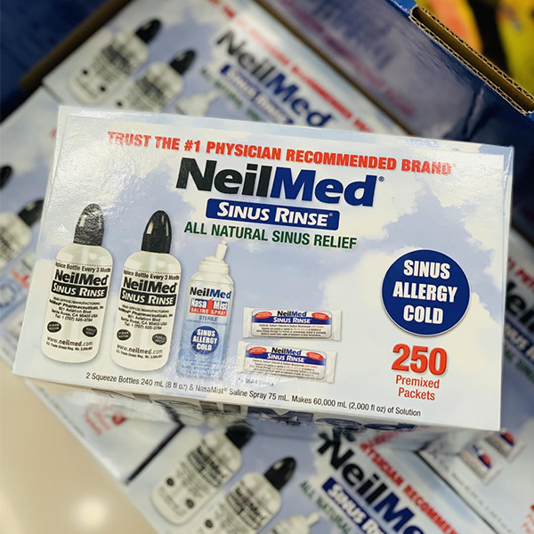 Bộ Muối Rửa Mũi Neilmed Sinus Rinse - Mỹ (Muối Sinh Lý) 250 gói