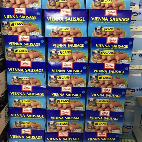 Thùng 18 lon xúc xích đóng hộp Libby's Vienna Sausage