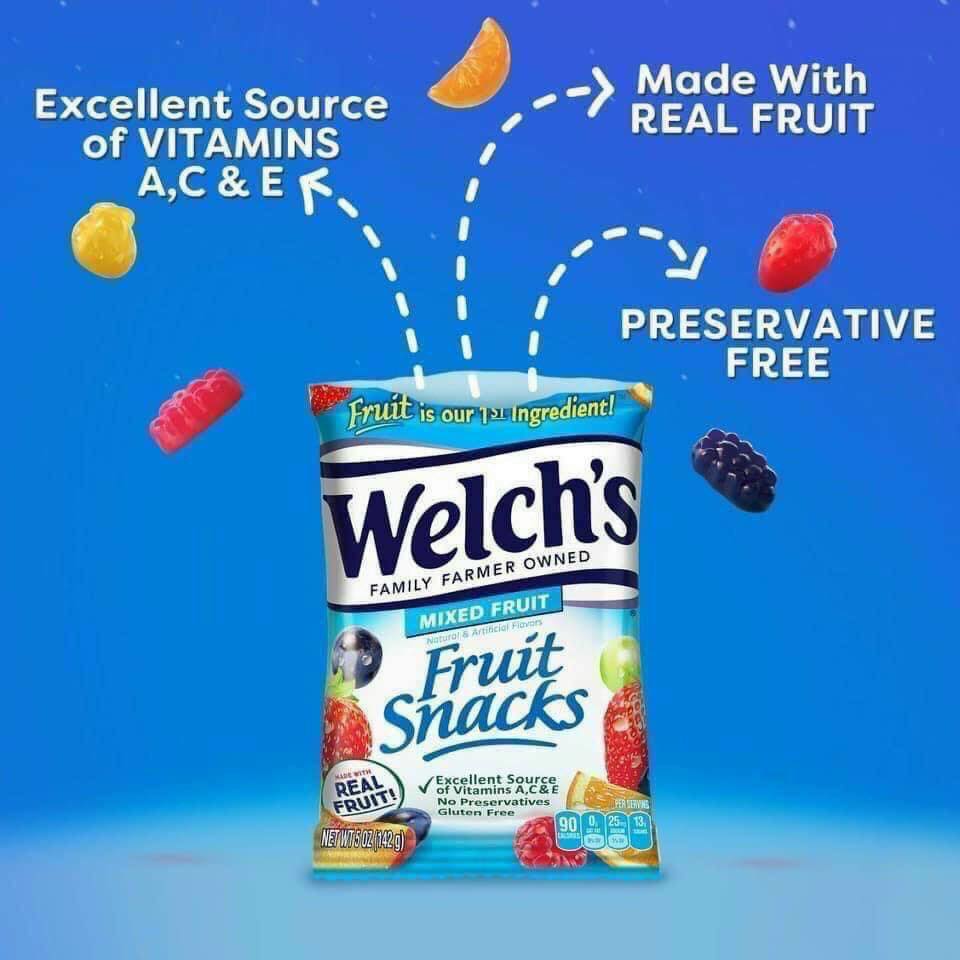 Kẹo dẻo trái cây hỗn hợp Welch's