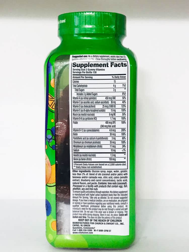 Kẹo bổ đa Vitamin cho người lớn Vitafusion MultiVites Multivitamin 260 Gummies