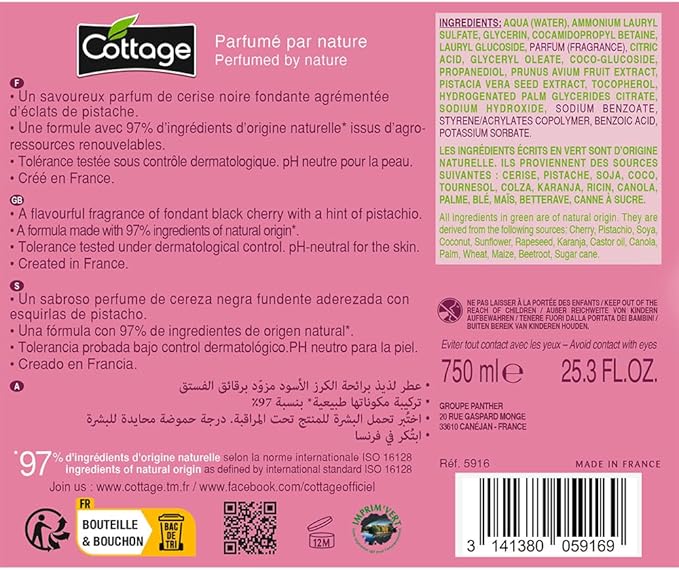 SỮA TẮM COTTAGE BLACK CHERRY 750ML