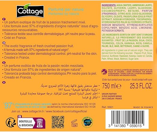 SỮA TẮM COTTAGE CHANH DÂY 750ml