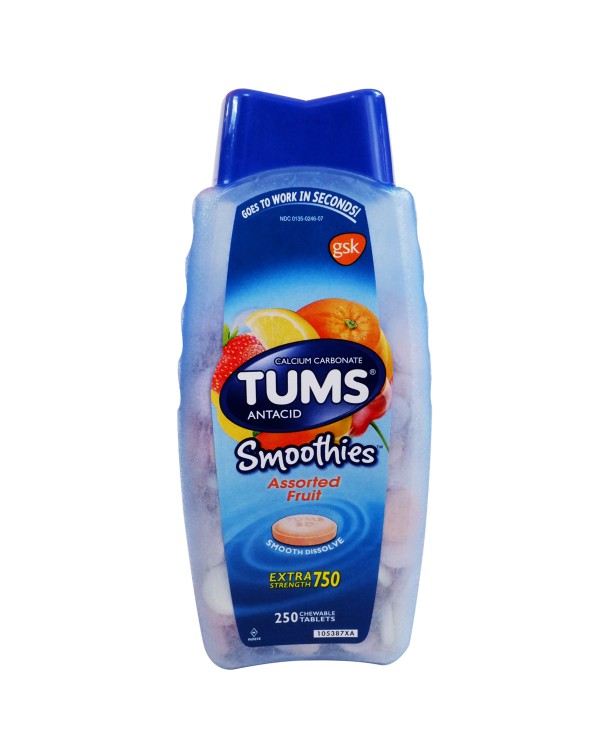Viên nhai điều trị dạ dày TUMS SMOOTHIES 250 viên
