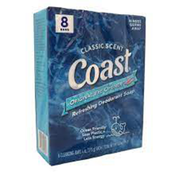 Pack of 8 Coast soap bars 907g