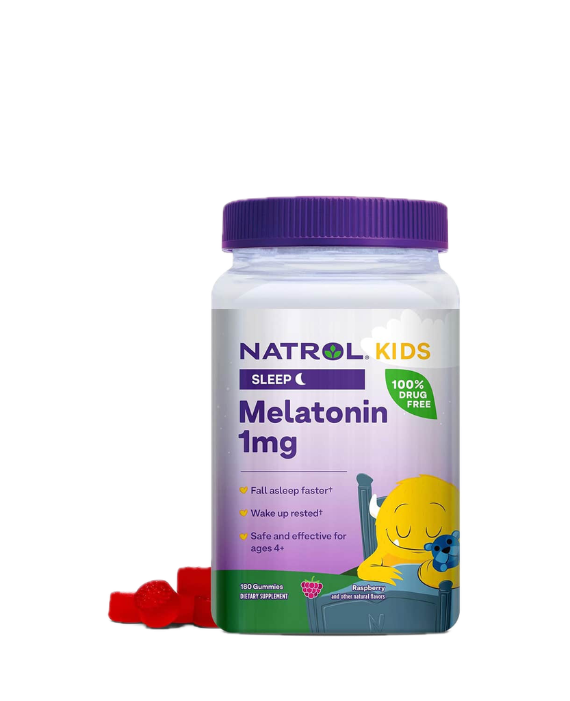 NATROL KIDS SLEEP MELATONIN 1MG CANDY - 180 TABLETS