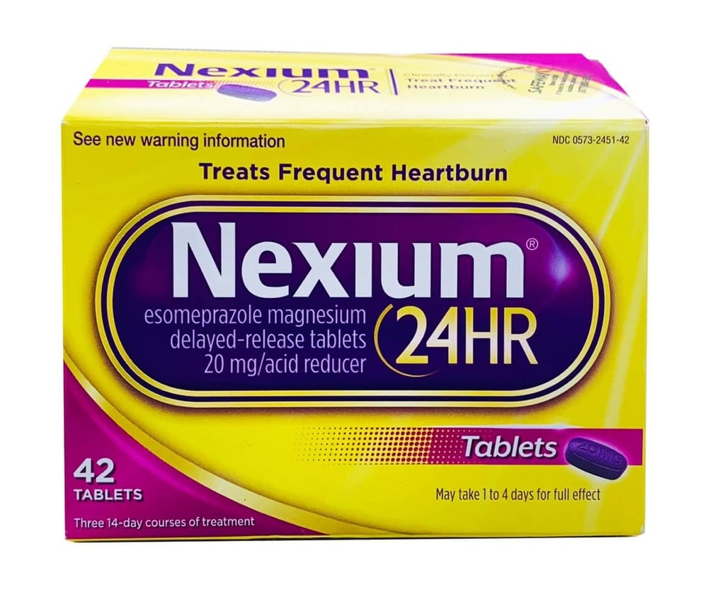 Viên Uống Hỗ Trợ Viêm Loét Dạ Dày Astra Zenecca Nexium 24h 14 Viên(set 3 chai)