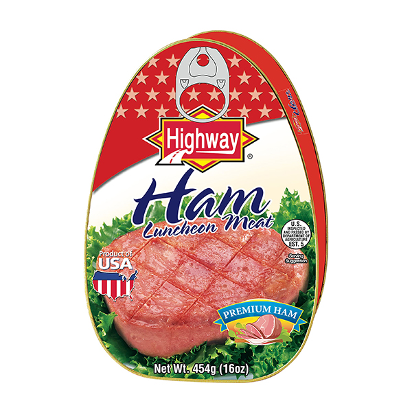 Thịt heo đóng hộp Highway Ham Luncheon Meat 454g