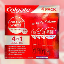 KĐR COLGATE OPTIC WHITE PLATINUM SET 4 TUÝP MỚI