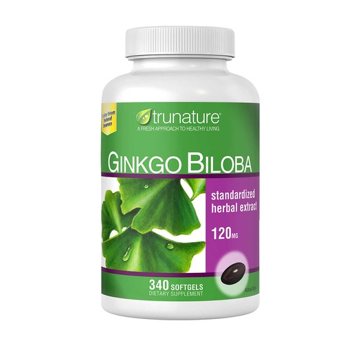 [096619132072] Trunature Ginkgo Brain Supplement 340 Tablets